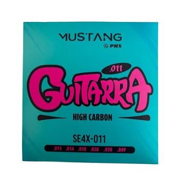 Imagem de Encordoamento Mustang Guitarra High-Carbon 011 Se4x-011v