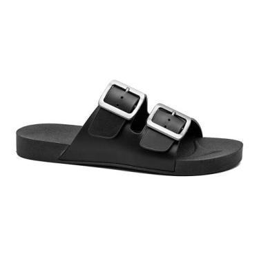 Imagem de Chinelo Sandália Feminina Fivela Estilosa Ajustável Calce Fácil Confor