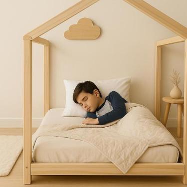 Imagem de Kit 2 Pçs Travesseiro Infantil Mini Cama Sonhinho Hipercal 200 Fios 40