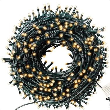 Imagem de 5 Cordão Luminoso Led Pisca Pisca 8 Funções 200 Leds Taschibra 220v Colorida