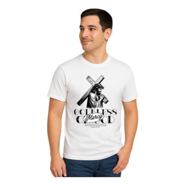 Imagem de Camiseta Masculina 100% Algodão Jesus King Alta Qualidade - Evangélica