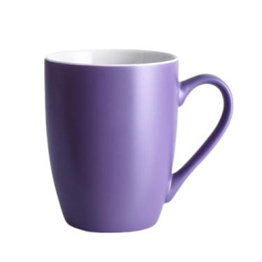 Imagem de ZUOLUO Caneca de café de cerâmica de 350 ml de 350 ml com alça, canecas de café coloridas de porcelana para o seu café, leite e chá, xícara de café de cerâmica lisa simples xícara de chá xícara de