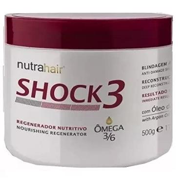 Imagem de Nutra Hair, Nutra Hair Shock3 Regenerador Nutritivo Omega 500g