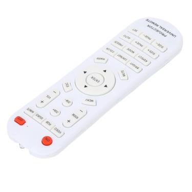Imagem de Controlador de Controle Remoto Branco Projetor de Substituição ABS Resistente Vestível 10 M 33 Pés Distância Remota 2 Pilhas AAA Tamanho 15,6 * 4,5 * 2 CM Branco Cena Aplicável