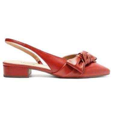 Imagem de Sapatilha Slingback Anacapri Laço Salto Bloco C30570 0011-Feminino