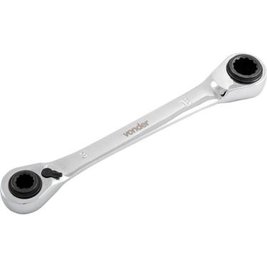 Imagem de Chave Estrela Com Catraca Reversível 8x10mm-12x13mm Vonder