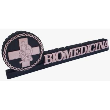 Imagem de Letreiro De Profissões Espelhado 3d - Biomedicina Rose - By Hands