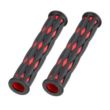 Imagem de PATIKIL Capa de alavanca de freio para motocicleta, 2 peças, manga de borracha, alças de bicicleta, acessórios de proteção, Dirt Mountain Road, vermelho