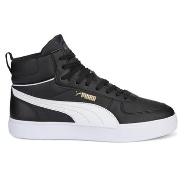 Imagem de PUMA Tênis de couro médio Caven, Puma Preto/branco/ouro/ébano, 11