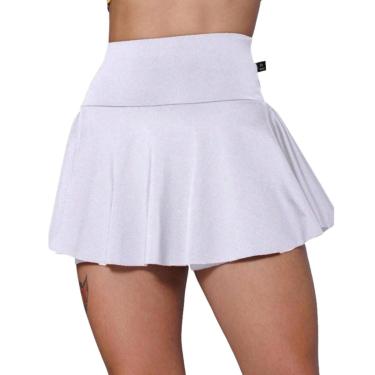 Imagem de Short Saia Babado Feminina Fitnes Em Suplex Poliéster Wolfox-Feminino