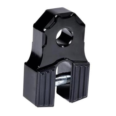 Imagem de Ysyqkn Engate de Reboque Plano de Alumínio Reforçado para Carro, Caminhão E Quadriciclo, Preto, Tamanho real