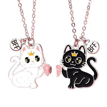 Imagem de Colar Melhores Amigas Best Friends Amizade Gatinhos Bff Par