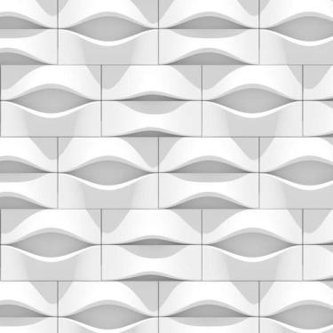 Imagem de Papel Parede 3D Retangulo Ondulação Autocolante Geometrico - LRP