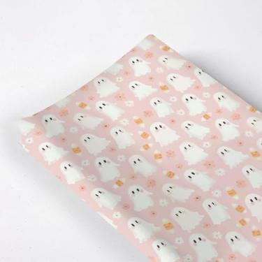 Imagem de Lindo tema de Halloween com estampa de flor de milho doce para bebê, unissex, outono, inverno, férias, berçário, fraldas, lençol para meninos e meninas, 40 x 81 cm