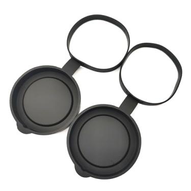 Imagem de Ubxvamm Tampas de lente objetiva binocular/monocular diâmetro interno 52 mm-55 mm/61 mm-63 mm tampas de lentes protetoras para dispositivos