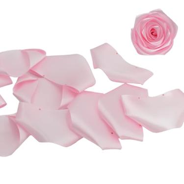 Imagem de Yardinys Pétalas de rosa rosa, 200 peças, pré-fabricadas para rosas eternas, ramos para sempre, buquês de flores