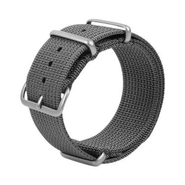 Imagem de Pulseira De Relógio De Nylon Marrom Verde Preto Militar Esportiva Casu