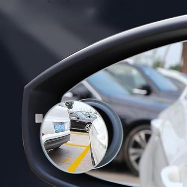 Imagem de Espelho retrovisor de ponto cego para carro, conjunto de 2 peças, espelho retrovisor grande angular para carro, ajuda a reduzir pontos cegos (espelhos de ponto cego (2 peças))