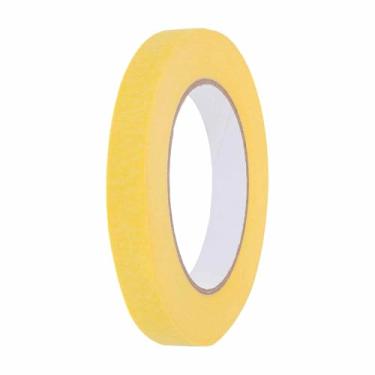 Imagem de HARFINGTON Fita adesiva colorida de 9/40.6 cm x 54.6 jardas, papel crepe universal, fita adesiva colorida para pintura, desenho, faça você mesmo, etiquetagem artesanal, selagem, amarela