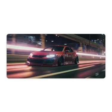 Imagem de Night JDM Car Mk5 Tapete de mesa clássico modificado com cauda para mouse pad antiderrapante grande material de escritório tapete de mesa de borracha impermeável para escritório, casa, 40 x 90 cm