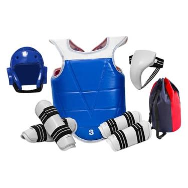 Imagem de oshhni Equipamento de treino para Taekwondo, Karatê e Kickboxing: proteção completa para cabeça e peito, ideal para competições, L