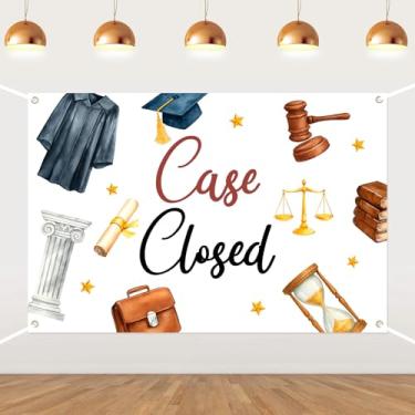 Imagem de Pano de fundo fechado, decoração de festa de formatura de faculdade de direito classe de 2026, fundo fotográfico de graduação da faculdade de direito para parabéns futuro advogado suprimentos para