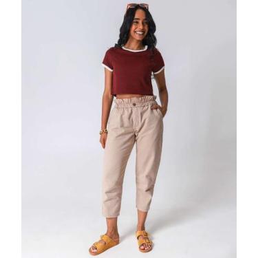 Imagem de Calça Feminina Clochard Sarja Bege-36038 - Akiyoshi, Bege, 44