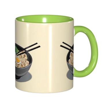 Imagem de Zeraoke Delicious Sweet Ramen Print Canecas de café criativas, personalizadas, presente para família, tamanho de 325 ml, unissex