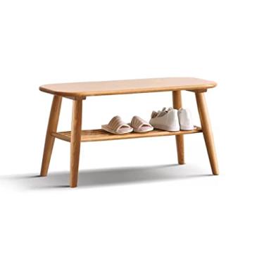 Imagem de FAMEOYA Banco de sapato, sapateira, trocador de sapatos, banco nórdico para pés, banco de cama doméstico, porta de entrada, banquinho de chuveiro para chuveiro interno (G)