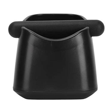 Imagem de QANYEGN Caixa de batida de café, caixa de batida de espressos com barra de batida removível, recipiente antiderrapante de batidas de café para café moído (Preta)