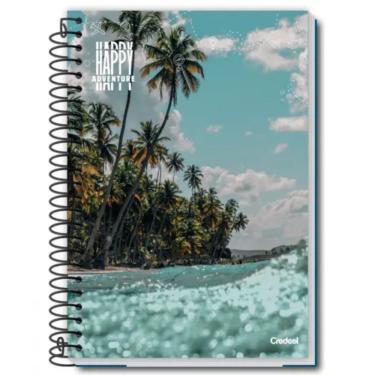 Imagem de Caderno Espiral Universitário A4 Capa Dura 10 Matérias 200 Folhas Happy Adventure Credeal Estampa 1