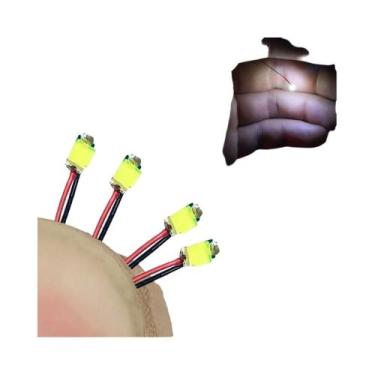 Imagem de Fio LED SMD Vermelho E Preto 40 Peças HO N OO Escala Pré-soldado Micro