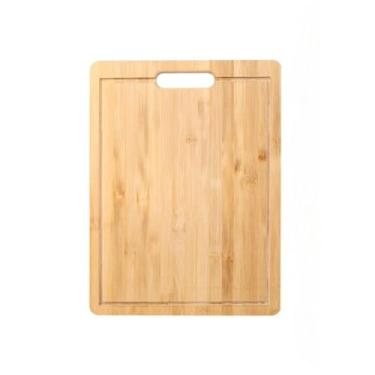 Imagem de Tábua De bambu Grande para Carne Legumes fruta Ecológico Bambu Com Alça(24 * 33CM)