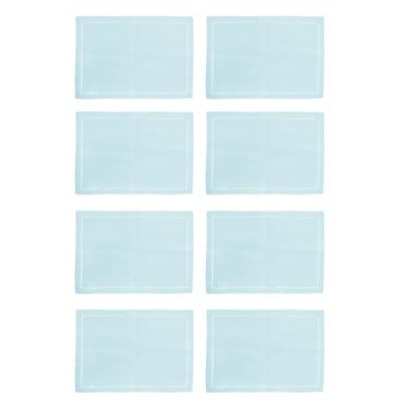 Imagem de Kit Lugar Americano Com Ponto Ajour Mesa Posta 35x50cm Rafimex Azul Claro (8)