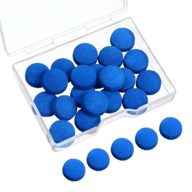 Imagem de FNANJWQ 30 peças de pontas de taco de bilhar, kit de reparo de substituição de pontas de taco de bilhar com caixa de armazenamento para tacos de mesa de sinuca, cabeça de taco de sinuca suprimentos