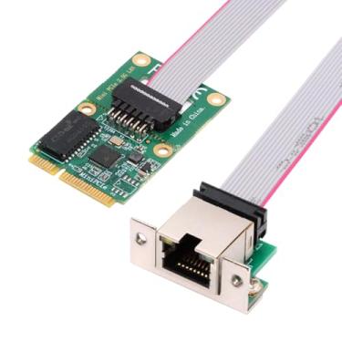 Imagem de NFHK Adaptador de cabo LAN de rede Ethernet de 2500Mbps 2,5 Gbps para mini PCI-E PCI Express GBE Gigabit 1000Mbps para placa-mãe de mesa