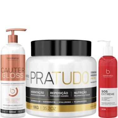 Imagem de Borabella Cauter 500ml + Máscara Pratudo 1kg + SOS 240ml