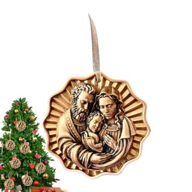 Imagem de Enfeites De Natal Do Presépio | Decoração Religiosa Pendurável para Interiores de Casa - Enfeites Natalícios Do Presépio,Para Decoração De Natal E Interior Doméstico