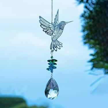 Imagem de 2 peças de decoração criativa com pingente de beija-flor enfeite de cristal exclusivo para casa (Bauhinia/44 g)