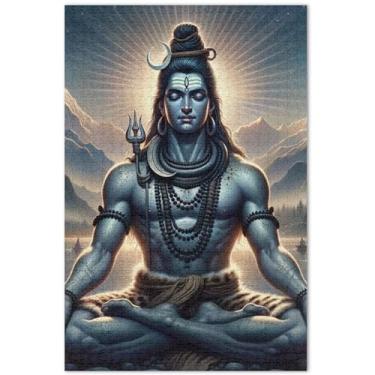 Imagem de Quebra-cabeças de unicórnios roxos cenário fantástico 1000 peças presentes de elefante branco engraçado colorido quebra-cabeça pintura de belas artes, 75 x 40 cm