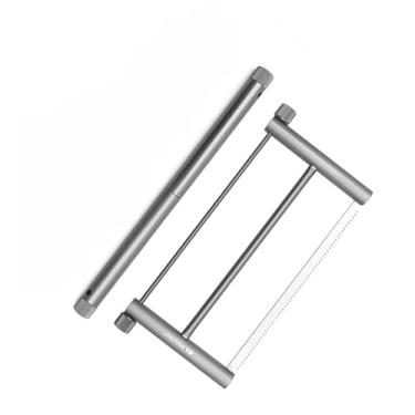 Imagem de Serra de Madeira Plegável Multifuncional Manual Liga Alumínio Portátil Jardim para Marcenaria Ferramentas Manuais Sobrevivência com Estojo