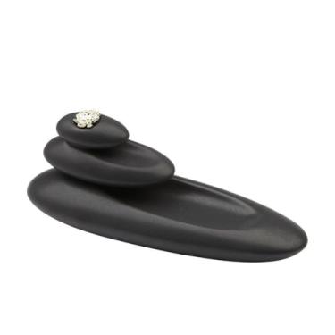 Imagem de porta-vara de incenso Porta-incenso interno de cerâmica, queimador incenso fluxo reverso, ornamento decorativo criativo