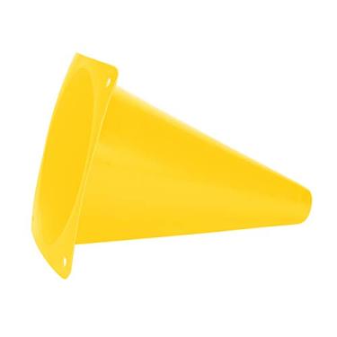 Imagem de Cryfokt Conjunto Durável do Marcador do Cone Treinamento de Futebol para a Prática Futebol, Discos da Marcação de 6 Pces 18cm para Treinamentos Campo de (Amarelo)