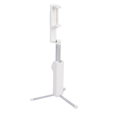Imagem de Diydeg Selfie Stick, tripé de Viagem de Bolso Com Rotação de Eixo Duplo 360° e Design Retrátil que Se Estende até 26,77 pol., Compatível Com Telefones IOS de 4 a 7 Polegadas (Branca)