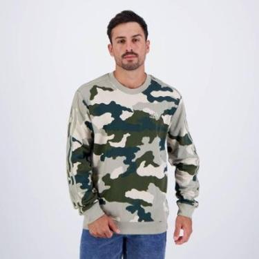 Imagem de Moletom Adidas Camo Verde Militar-Masculino