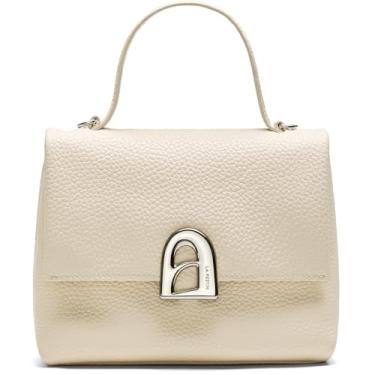 Imagem de Bolsa de ombro feminina de couro LA FESTIN, mini bolsa transversal, perfeita para encontros e ocasiões formais, Branco