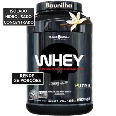 Imagem de Whey Protein 900g Black Skull 3W Isolado Hidrolisado Concentrado Suple