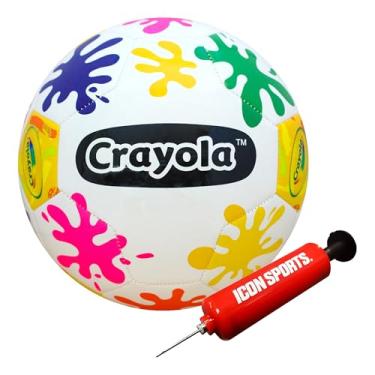 Imagem de Crayola Bola de futebol oficial - unissex infantil - respingo de tinta tamanho 5