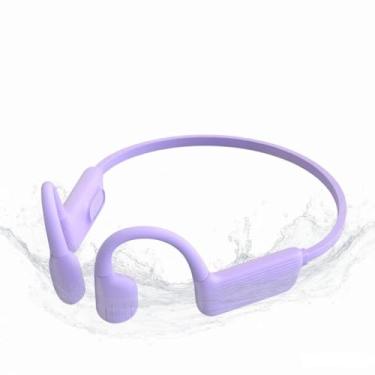 Imagem de MARLALL Fones de ouvido de natação IPX8 à prova d'água, fones de ouvido de condução óssea com leitor de MP3 de 32 GB, fone de ouvido para piscina subaquática