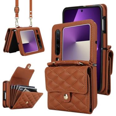 Imagem de Capa carteira para Huawei Pura X – Suporte de cartão com bloqueio de RFID com fecho magnético, antiderrapante e proteção contra quedas, capa fólio de couro fina para uso diário, viagens e viagens